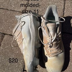 Molded Cleats- Adidas Size 10