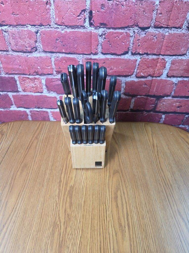 Block Knife Set With Scissors 