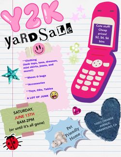 Yard Sale this Saturday! Paramount, CA