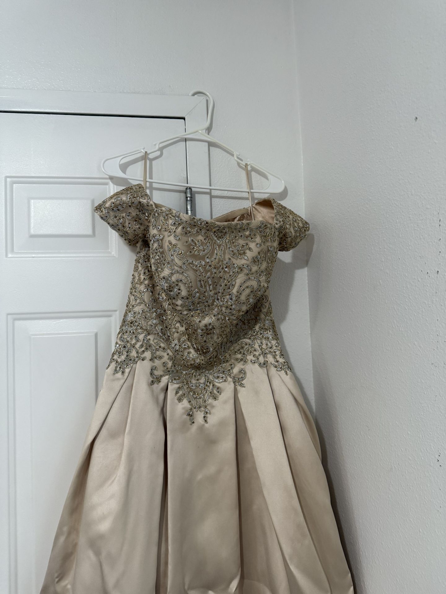 Beautiful Gold Satin $250