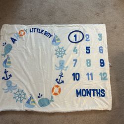 Baby Millstone Monthly Picture Blanket 