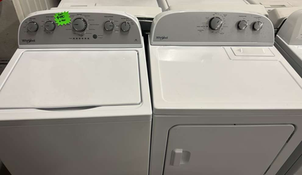 Whirlpool Washer & Dryer Set – Top Load, White, Matching
