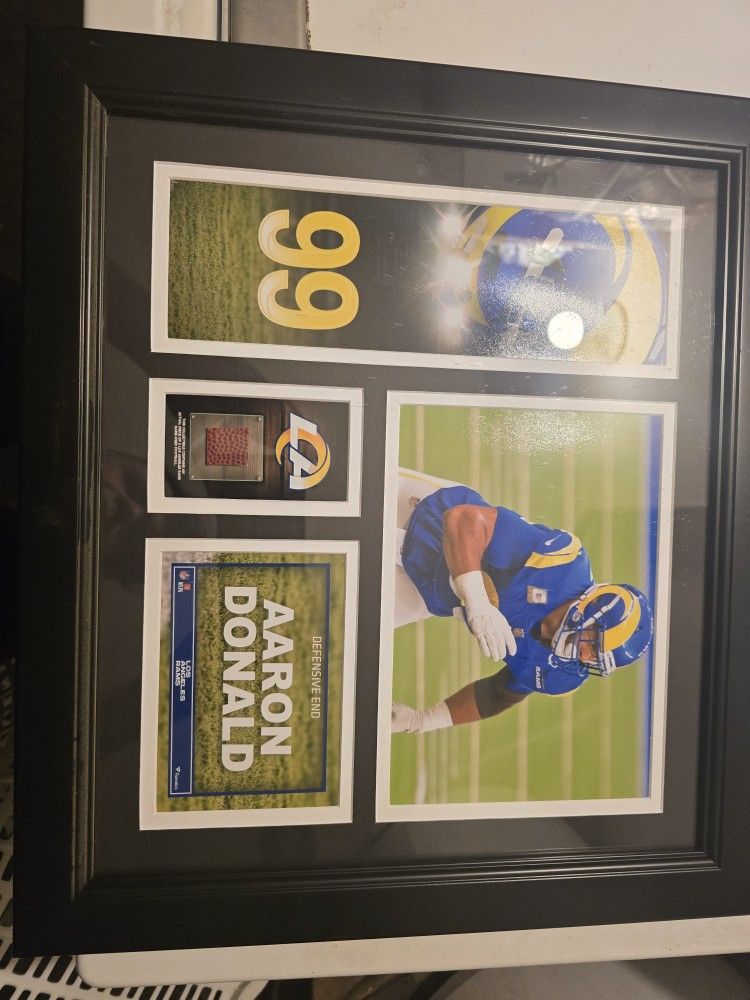 Aeron Donald La Rams Collectible Framed