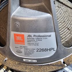 JBL 2268HPL Blown Speakers