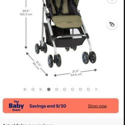 Evenflo Reversi Lightweight Reversible Stroller, Leonis Green, Unisex $25