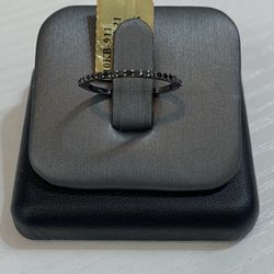 10K Black Diamonds Band Natural Diamonds .25 CT