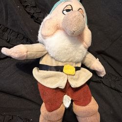 Disney Sleepy Mini Bean Bag Toy From Snow White & 7 Dwarfs