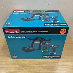 MAKITA CT225SYX 18V LXT LITHIUM-ION COMPACT 2-PIECE COMBO KIT (DRIVER-DRILL/IMPACT DRIVER).