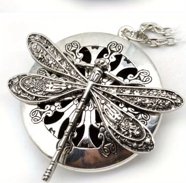 🫠😍DRAGONFLY LOCKET AND LONG CHAIN