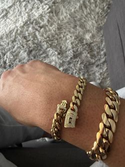 Pulsera champado 14k
