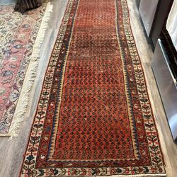 Vintage 1950’s Persian Runner- Hand 🤚 Knotted Malaysia