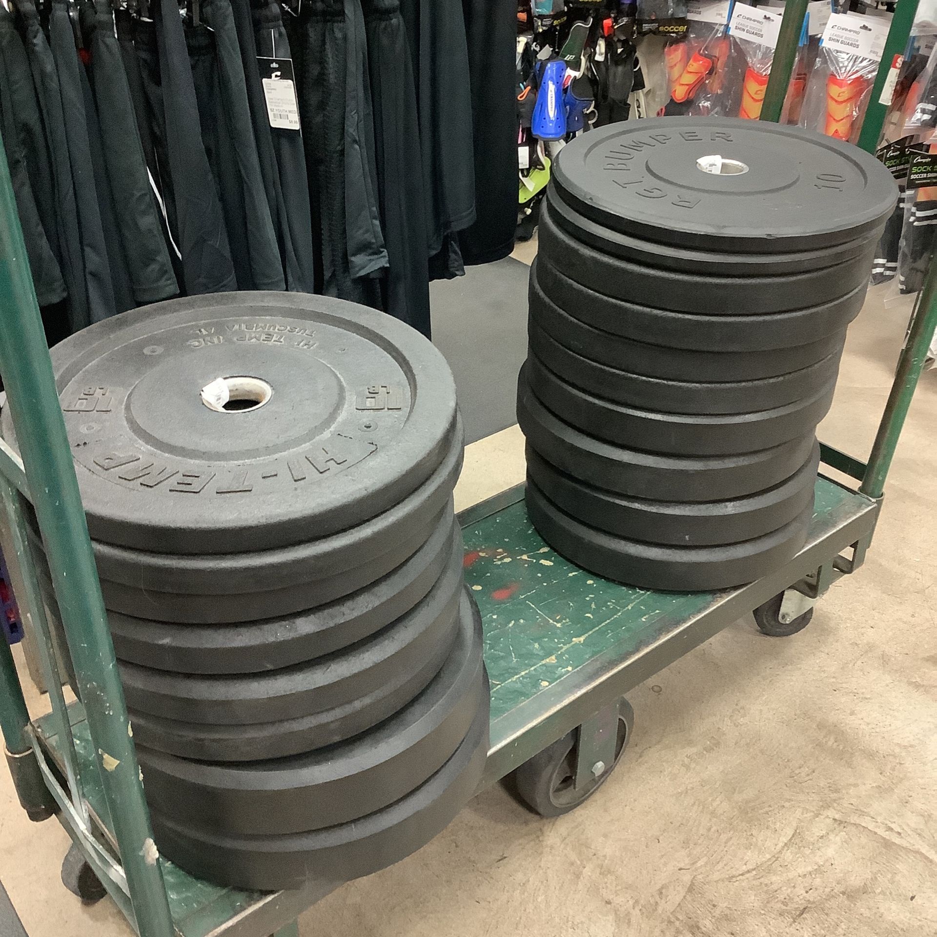 Used Bumper Plates 1.50 Per Pound for Sale in Phoenix, AZ OfferUp