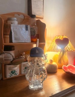 Los Angeles Dodgers Glass Bear Tumbler