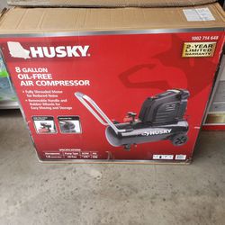 Brand New In The Box Husky 8 Gallon Oil-free Air Compressor