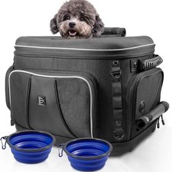  Motorcycle Dog/Cat Carrier Portable Pet Voyager Carrier Crate Travel Luggage Bags Load Capacity 20lbs BRAND NEW IN BOX (retail $180