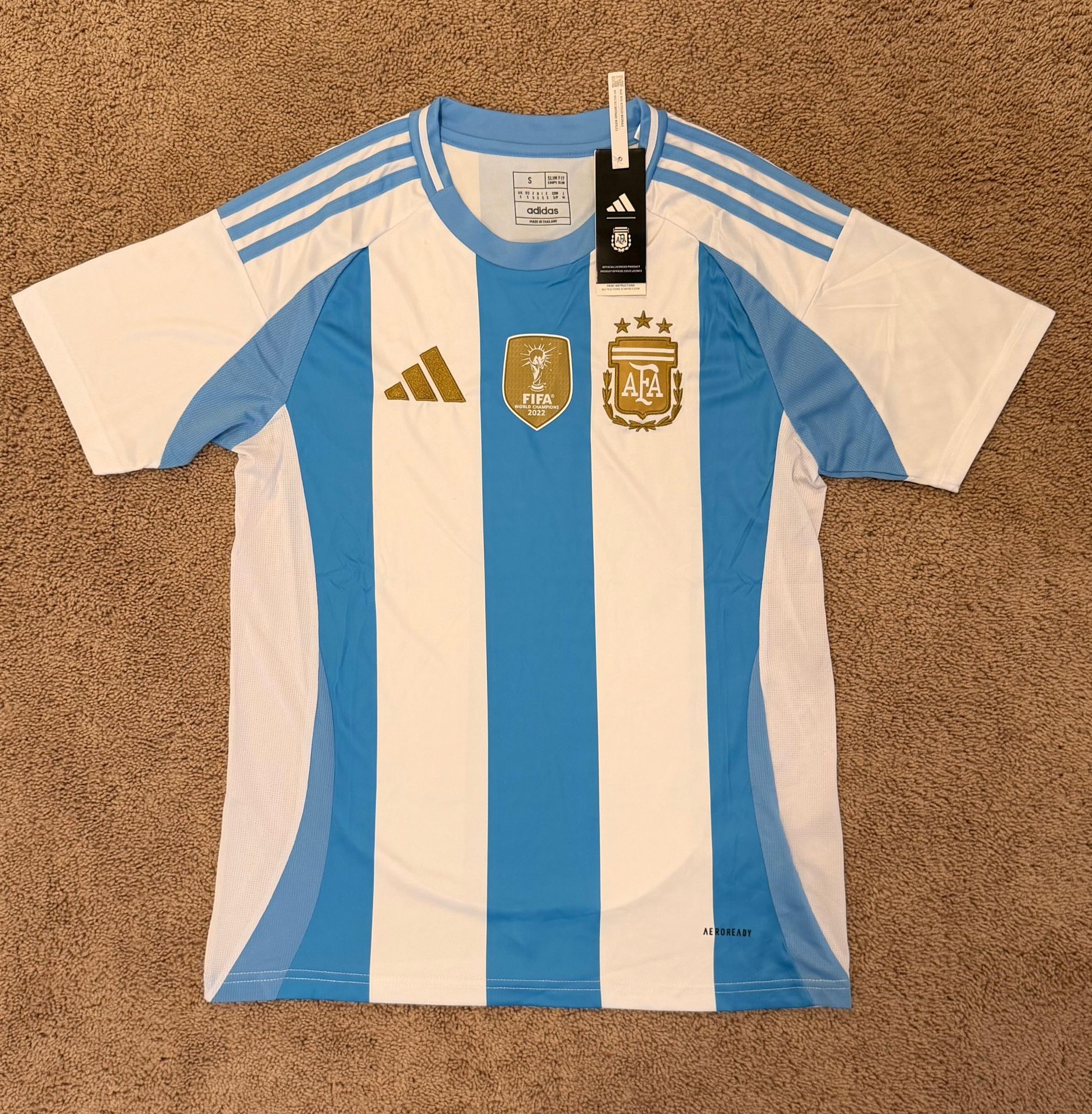 Adult Small Argentina 24 25 Adidas Local Jersey With tag