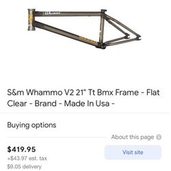 S&M BIKES whamo v2 20.75 USA製 S&M Whammo V2 BMX Frame at Albe's BMX