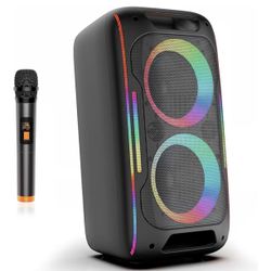 🎉 180W Bluetooth Party Speaker | Deep Bass + LED Lights