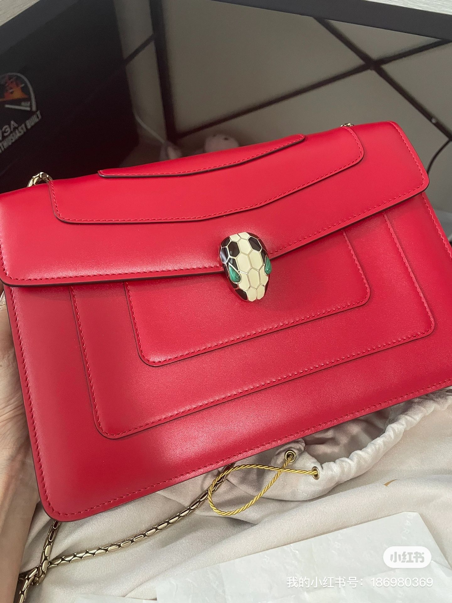 Brand New Medium Bvlgari Serpenti Forever Shoulder Bag