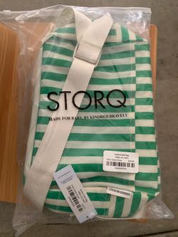 Kindred Bravely Storq Jumbo Cooler Bag Green Stripe