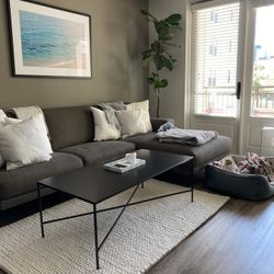 Scandinavian Designs Luxury Grey Couch With Left Chase