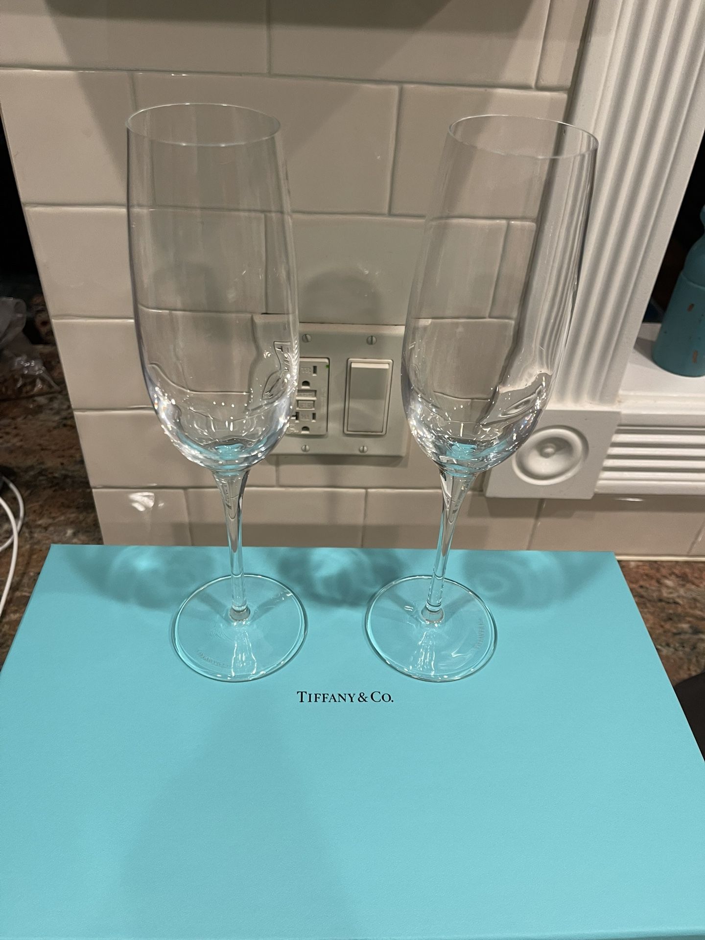 Tiffany Champagne Flutes (2)