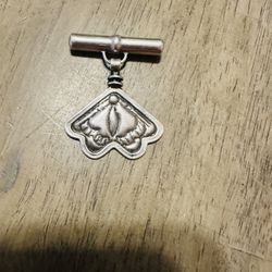 ANTIQUE 925 REAL SILVER PIN PRENDEDOR DE PLATA ANTIGUA PERFECTO CONDICIÓN 