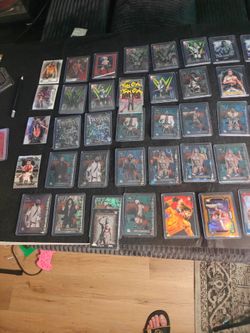 WWE Trading Card Lot – 40+ Cards in Top loaders
