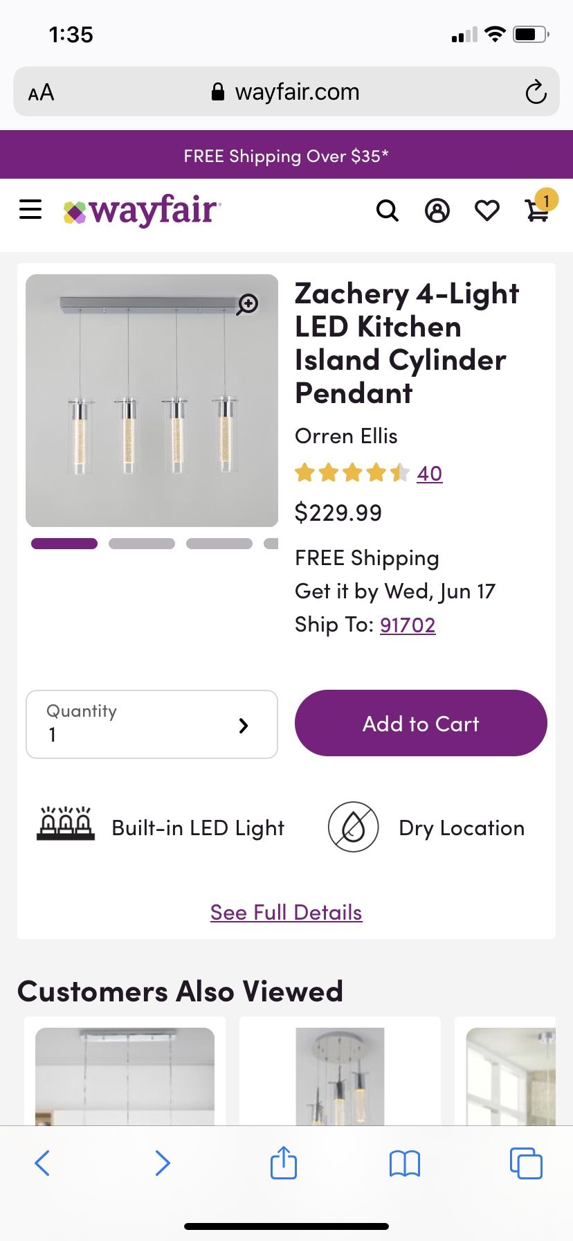 Kitchen Light fixture