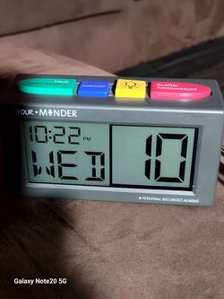 Talking Alarm Clock/Medication Pill Reminder Clock/ALARM CLOCK for Dementia and Visually impaired