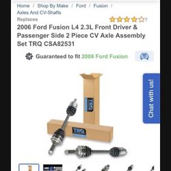 CV AXLE ASSEMBLY SET FRONT DRIVER+PASSENGER SIDE