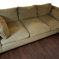 Green Couch With Scratching But Great Overall Couch