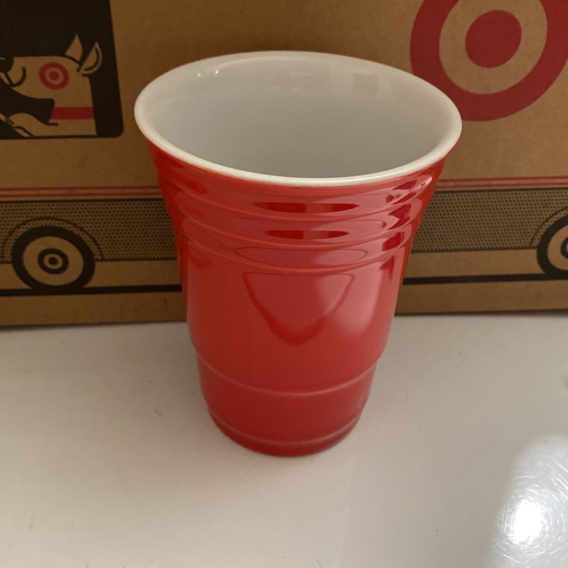 Ceramic Red Solo Type Cup