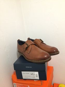 Cole Hann Kennedy single monk II Woodbury brown men’s size 7