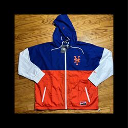 New York Mets NEW ERA full zip throwback windbreaker men’s sz XL new
