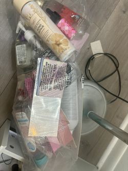 Lot Of Empty Cosmetic Bottles Free Give Away