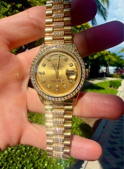 Rolex Day-Date Presidential 18K Gold Diamond Dial & Bezel – Appraised $40,000