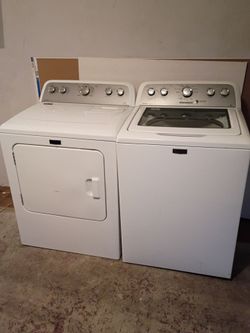 Maytag washer and electric dryer matching set delivery and installation is free