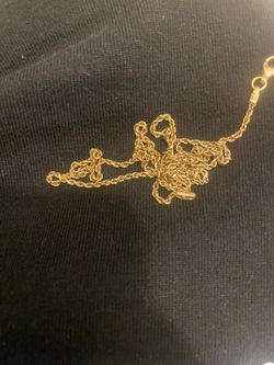 14kt gold rope chain