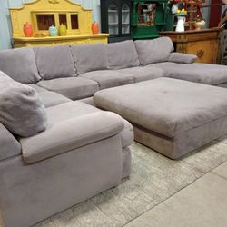 Very Large Gray Sectional 13.5 X  102"
