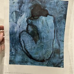 Blue Nude Picasso Print   Excellent Condition 