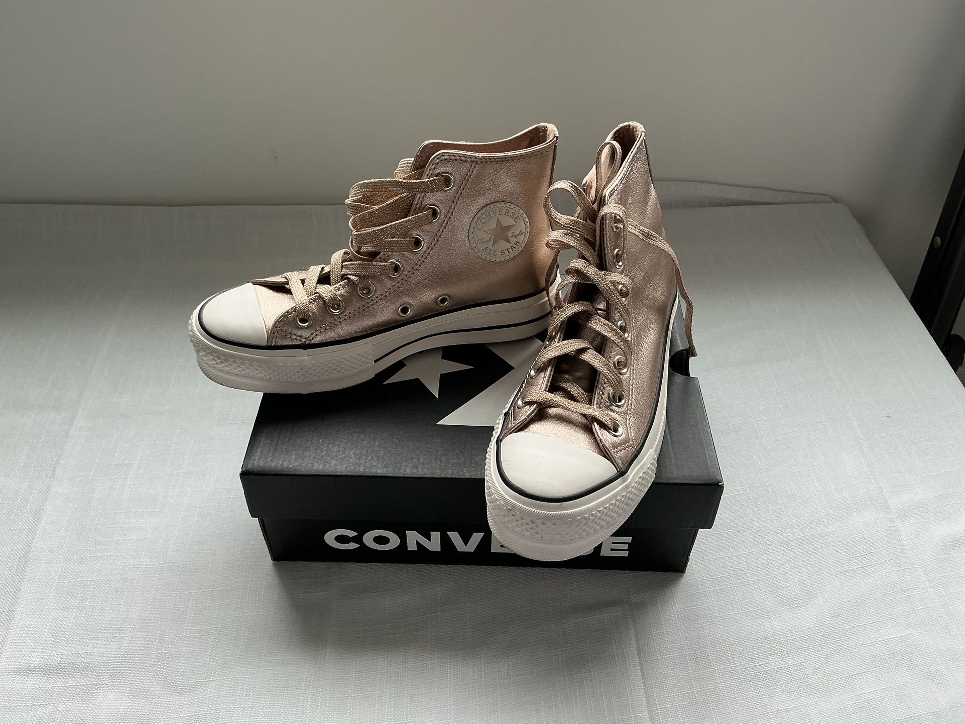 New With Box Converse Platform Shoes