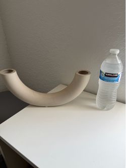 Cream Curved Candle Holder | Modern Minimalist Decor