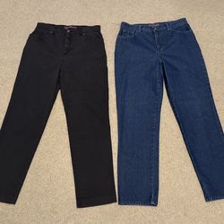 2 Pair Gloria Vanderbilt Amanda Jeans (Size 12) - $20.00 Each