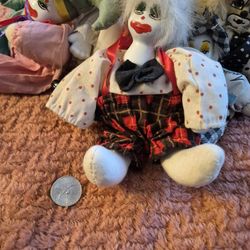 VINTAGE PORCELAIN CLOWN DOLLS 