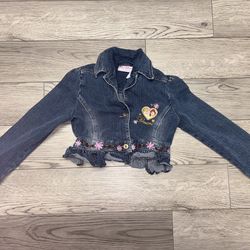 Y2k Disney princess denim jean jacket size 6x