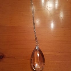 Large Crystal Drop Necklace
