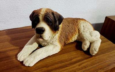 Concrete statue of St. Bernard