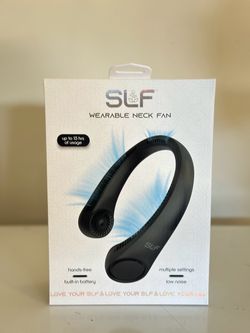 SLF Comfortable Wearable Neck Fan - Black
