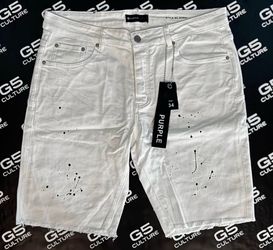 Purple jean short size 34
